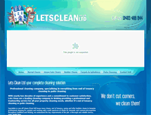 Tablet Screenshot of letsclean.co.uk